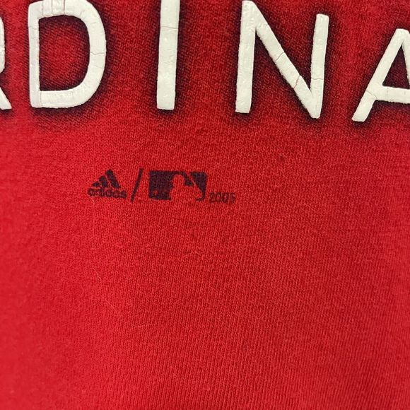 St. Louis Cardinals Long Sleeve T Shirt, 2XL, Red, Adidas, - Picture 3 of 12